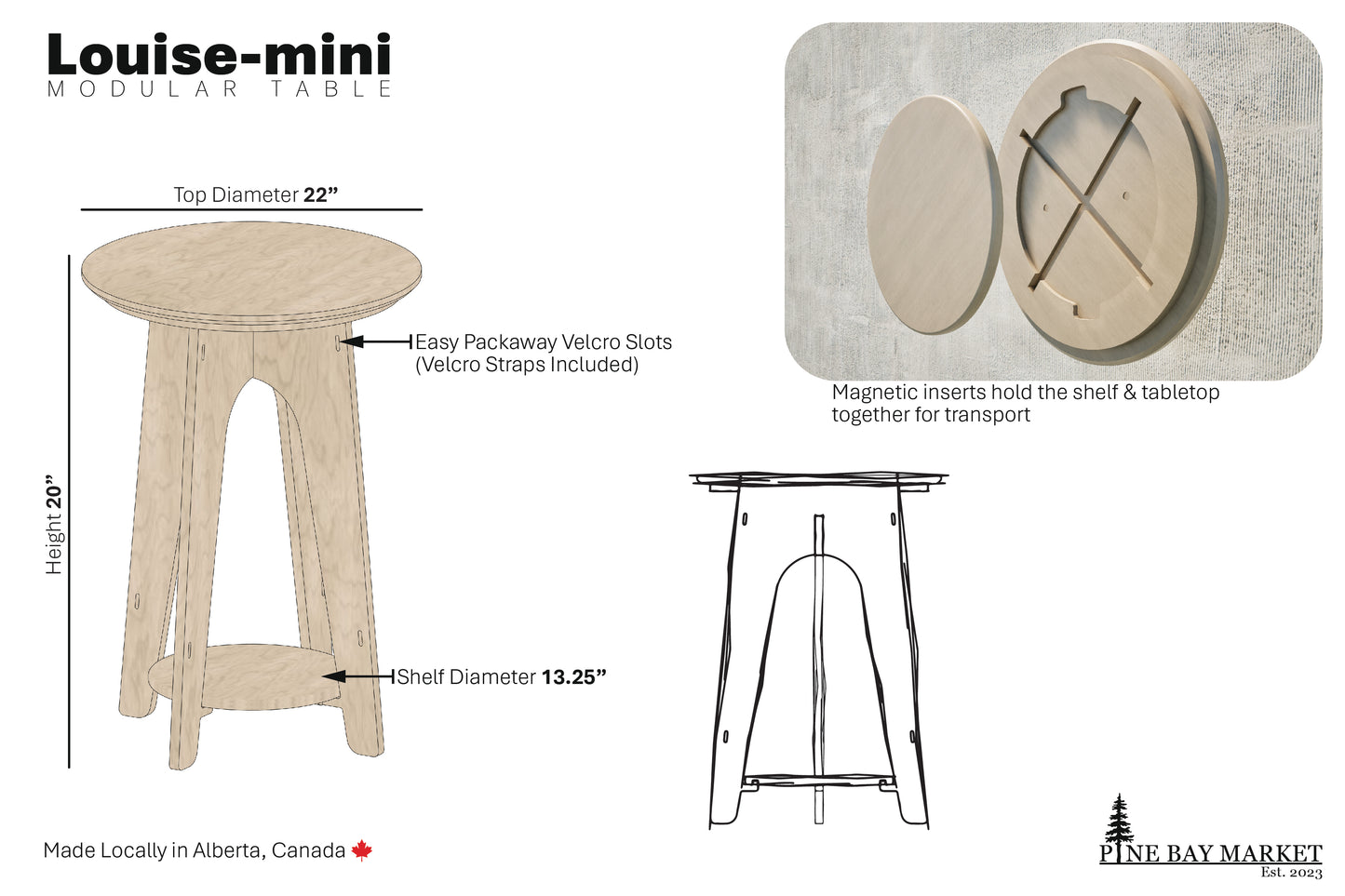 Louise-mini | Modular Table